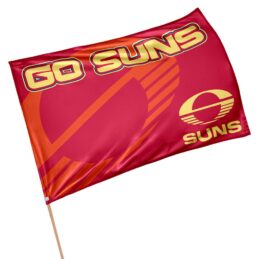 Gold Coast Suns AFL Aussie Rules GAME DAY Pole Flag Banner