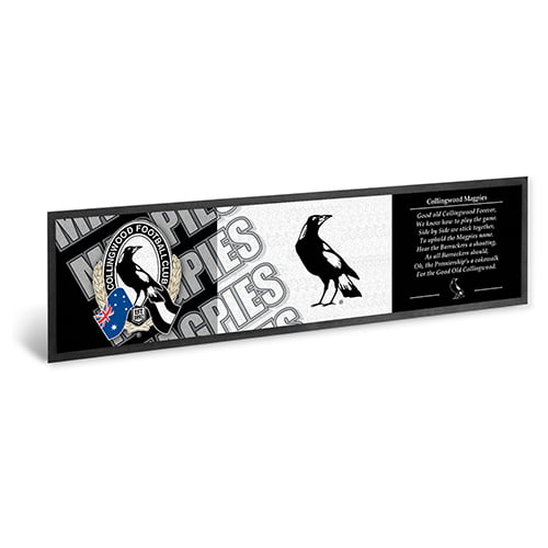 Collingwood Magpies AFL Bar Mat Runner
