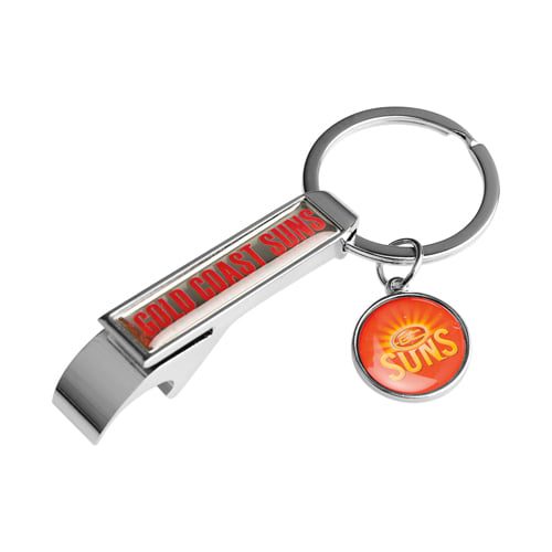 Gold Coast Suns AFL Can & Bottle Opener Key Ring