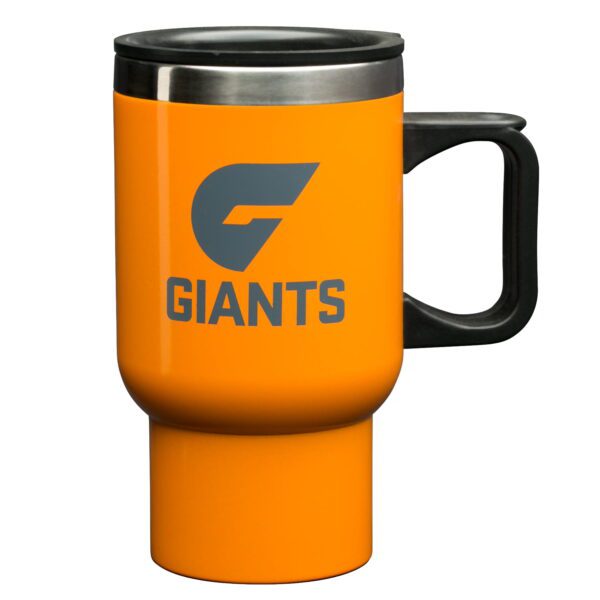 Greater Western Giants AFL TRAVEL Coffee Mug Cup Stainless Steel with Handle