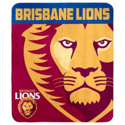 Brisbane Lions AFL Polar Fleece Rug Blanket