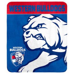 Western Bulldogs AFL Polar Fleece Rug Blanket