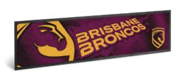Brisbane Broncos NRL Bar Mat Runner Team Logo