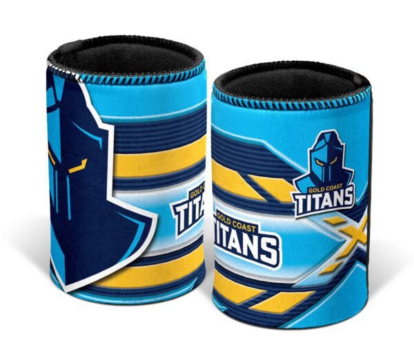 Gold Coast TItans NRL Beer Can Bottle Cooler Stubby Holder Cosy