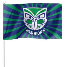New Zealand Warriors Licensed NRL NZ KIDS Pole Game Day Flag Banner