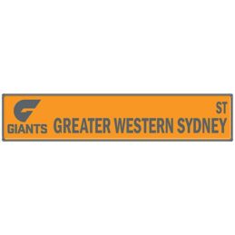 Greater Western Giants AFL Tin Street Sign