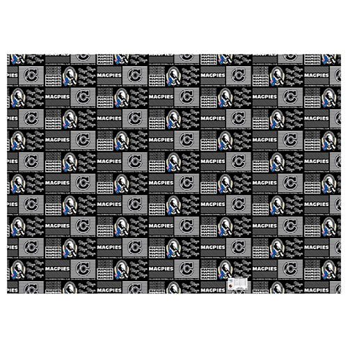 Collingwood Magpies AFL Gift Wrapping Paper School Book Covering