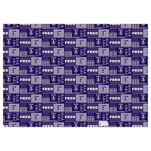 Fremantle Dockers Freo AFL Gift Wrapping Paper School Book Covering