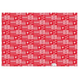 Sydney Swans AFL Gift Wrapping Paper School Book Covering