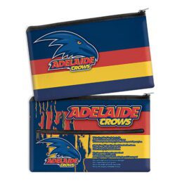 AFL Adelaide Crows QUALITY LARGE Pencil Case for School Work Stationary