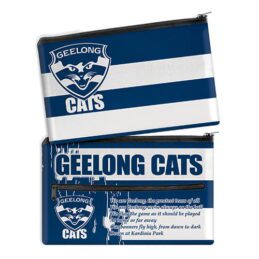 AFL Geelong Cats QUALITY LARGE Pencil Case for School Work Stationary