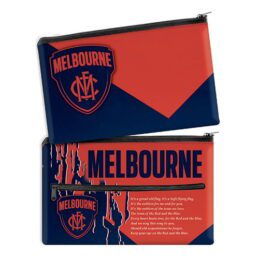 AFL Melbourne Demons QUALITY LARGE Pencil Case for School Work Stationary