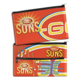Gold Coast Suns AFL QUALITY LARGE Pencil Case for School Work Stationary