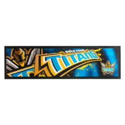 Licensed NRL GOLD COAST TITANS Bar Mat Runner