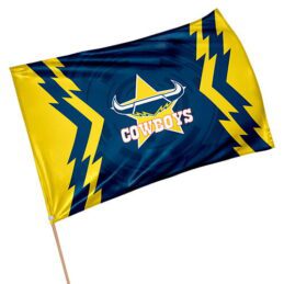 North QLD Queensland Cowboys NRL GAME DAY Pole Flag Banner