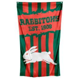 South Sydney Rabbitohs NRL Cape Wall Flag Banner