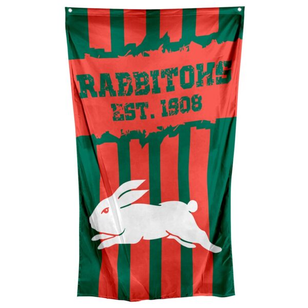 South Sydney Rabbitohs NRL Cape Wall Flag Banner