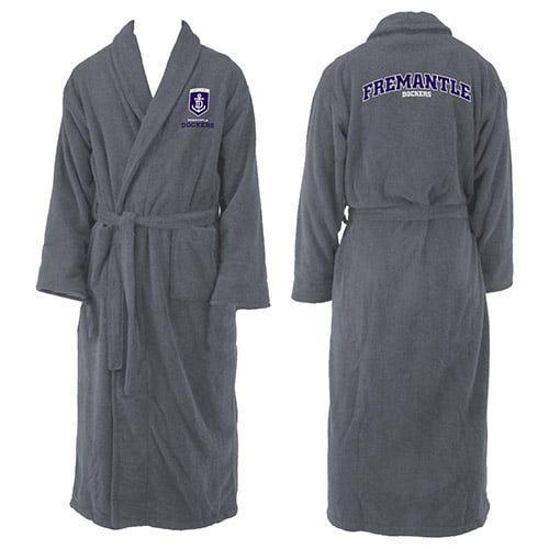 Fremantle Dockers Freo AFL Adult Polyester Dressing Gown Bath Robe