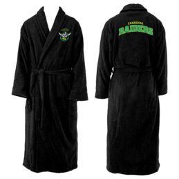 Canberra Raiders NRL Adult Polyester Dressing Gown Bath Robe