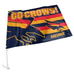 Adelaide Crows AFL CAR Flag includes Pole