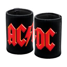 ACDC Highway to Hell Beer Can Bottle Cooler Stubby Holder Cosy (Red and Black)