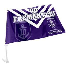 Fremantle Dockers FREO AFL CAR Flag includes Pole