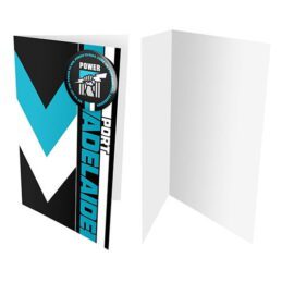 Adelaide Port Power AFL Greeting Card with Team BADGE Birthday Christmas Fathers Mothers Day