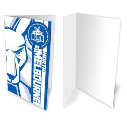 North Melbourne Kangaroos AFL Gift Card & Team BADGE Birthday Christmas Fathers Mothers Day