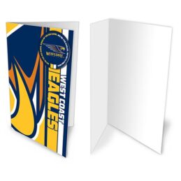 West Coast Eagles AFL Gift Card & Team BADGE Birthday Christmas Fathers Mothers Day