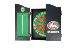 South Sydney Rabbitohs NRL Dart Board and Cabinet Set