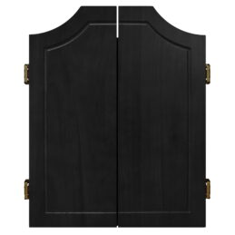 Dart Board Cabinet QUALITY BLACK SOLID WOOD DART BOARD CABINET