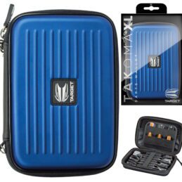 BLUE TARGET Takoma Wallet XL Holds 2 Sets Assembled Darts 2 Zip Pouches Gift