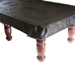 Fitted Heavy Duty Vinyl 8ft Pool Snooker Billiard Table Cover (Black)