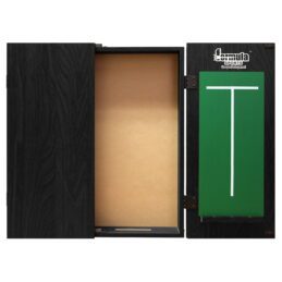 Formula Black Ash Dart Board Cabinet with chalk Score Boards