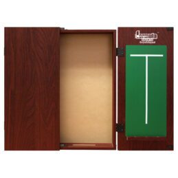 Formula Mahogany Dart Board Cabinet with chalk Score Boards