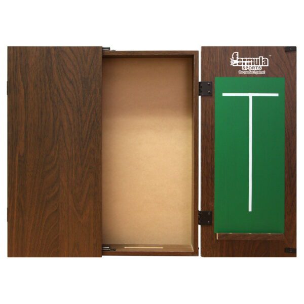 Walnut Dart Board Cabinet