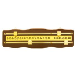 Pool Billiard Table Snooker Scoreboard OAK and Brass