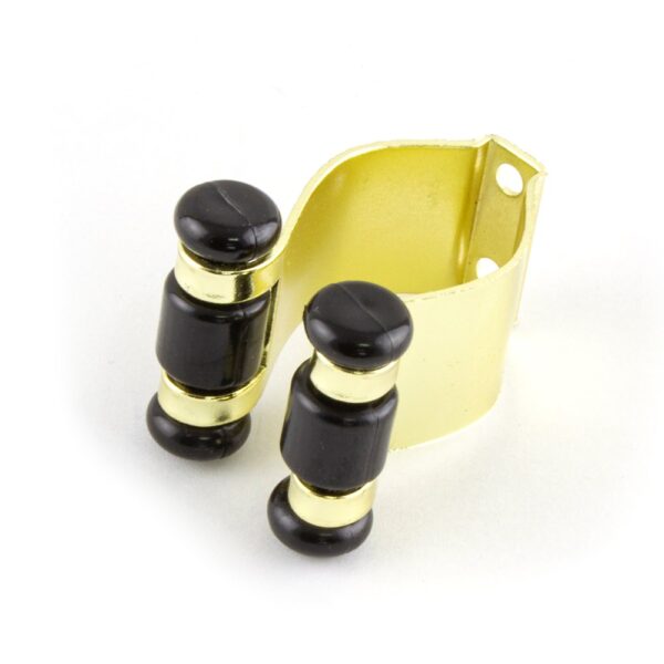 Pool Snooker Billiard Table Cue Rack Parts Brass Cue Clips 3 Pack - Image 2