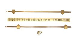 Snooker Scoreboard Parts Kit Number Strip Rails Pointers (Brass)