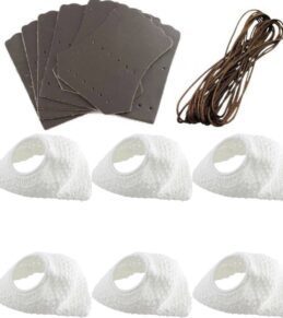 Pool Snooker Billiard Table Deluxe Empire Rail White Pocket Nets & Brown Leather Set