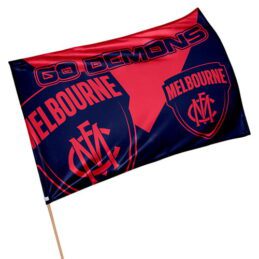 Melbourne Demons AFL Aussie Rules GAME DAY Pole Flag Banner