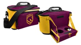 Brisbane Broncos NRL Cooler Bag with Drink Tray Table - Officially Licensed Supporter Gear