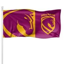 NRL Brisbane Broncos Pole Flag LARGE 1800x900mm Licensed (Pole not included)