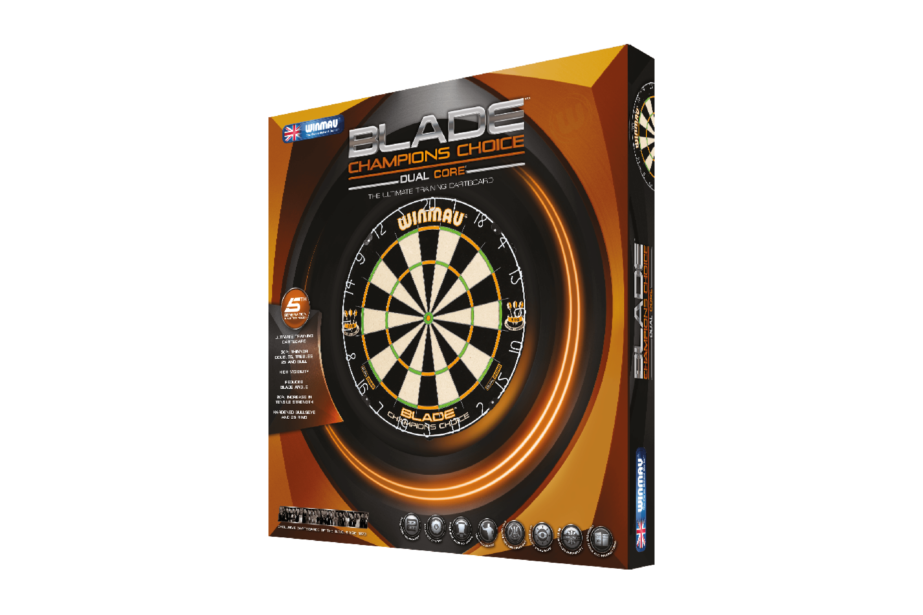 WINMAU Champions Choice Dual Core Blade Training Dart Board Improved Accuracy