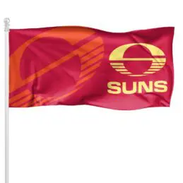 Gold Coast Suns AFL Pole Flag LARGE 1800x900mm Licensed (Pole not included)