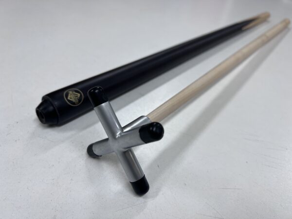 Maple Rest Set Satin Chrome Rest And Spider, 2 x Pool Snooker Billiard Cues - Image 2