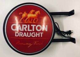 Carltons Draught Beer Bar Lighting Wall Sign Light LED