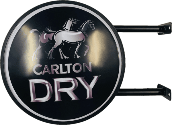 Carltons DRY Beer Bar Lighting Wall Sign Light LED