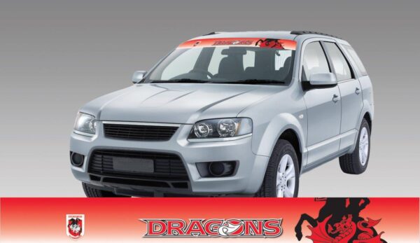St George Illawarra Dragons Logo NRL Car Windscreen Sun Visor Sticker Decal
