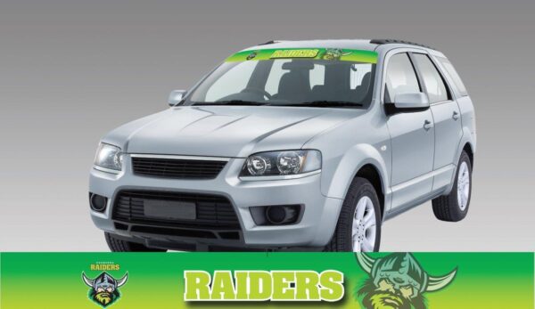 Canberra Raiders Logo NRL Car Windscreen Sun Visor Sticker Decal
